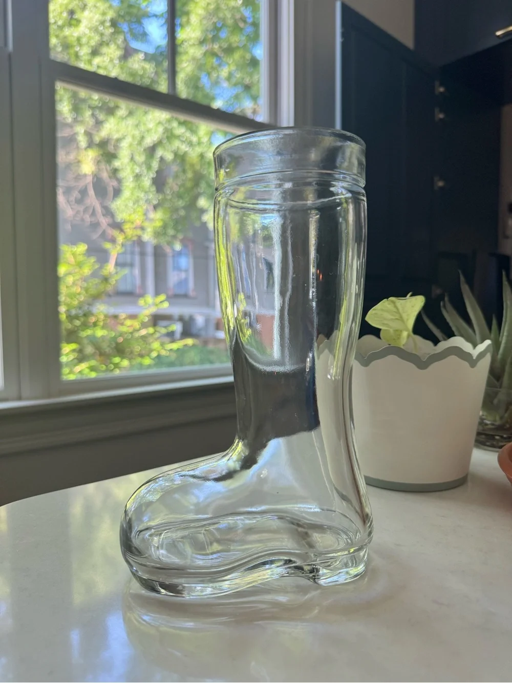 Target Bullseye Glass Santa Boot